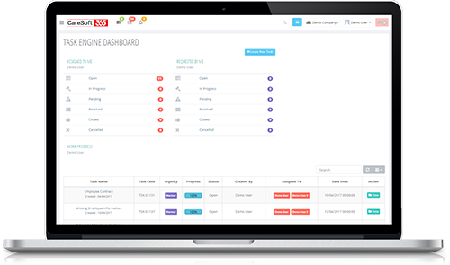 care management system - Care task engine