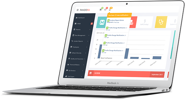 care management system - live dashboards